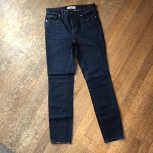 Madewell high rise skinny jeans